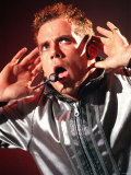 Jay on Stage For the Boy Band 'Five', Performing in Glasgow, March 2000 Photographic Print
