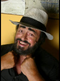 Opera Singer Luciano Pavarotti with Girlfriend Nicoletta Mantovani and 9 Month Old Daughter Alice Photographic Print