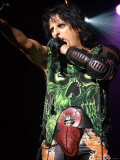 Alice Cooper Headlines the Monsters of Rock Gig at the SECC Glasgow, November 2002 Fotografiskt tryck