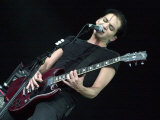 Brian Molko of Placebo on Stage Att in the Park July 2001 Photographie