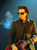 Guitarist Andy Taylor of Pop Group Duran Duran in Concert at the Cardiff International Arena Lámina fotográfica