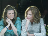 Trinny Woodall and Susannah Constantine Watch Wedding of Charles and Camilla Outside the Guildhall Photographic Print