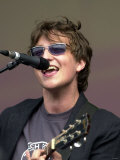 T in the Park July 2002, James Walsh Lead Singer of Starsailor Onstage Lámina fotográfica