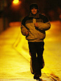 Ricky Hatton Light Welterweight World Champion in Preparation For His Fight with Kostya Tszyu Fotografisk tryk