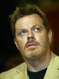Comedian Eddie Izzard Watches David Blunkett Give Speech at Labour Party Conference in Brighton Photographic Print
