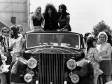 Marc Bolan Pop Singer Rides Roof of Rolls Royce 1972 Photographic Print