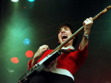 Singer Sharleen Spiteri of the Group Texas Singing at Balado Airfield Near Kinross Photographic Print