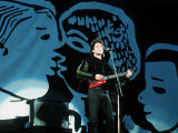 Lou Reed Pop Singer on Stage at Mandela Day Concert 1990. Wembley Stadium Lámina fotográfica Lou Reed Pop Singer on Stage at Mandela Day Concert 1990. Wembley Stadium Lámina fotográfica