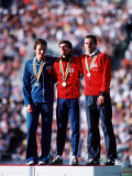 Moscow Olympics: Sebastian Coe Wins the Gold Medal For the 1800 Metres, with Steve Ovett Photographic Print