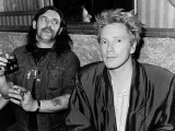John Lydon British Pop Singer Punk and Lemmy 1987 Fotografiskt tryck John Lydon British Pop Singer Punk and Lemmy 1987 Fotografiskt tryck
