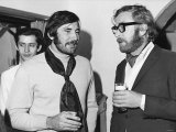 George Lazenby with Michael Caine in 1969 Photographic Print