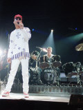 Bros Pop Band Singers Matt and Luke Goss at Rehearsals For the Royal Variety Show, 1990 Lámina fotográfica