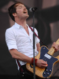 Dan Gillespie Sells - the Feeling on Stage at the 2007 Isle of Wight Festival Photographic Print