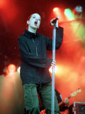 Shirley Mansont in the Park Concert. Balado Scotland Open Air Concert Shirley Manson of Garbage Photographic Print