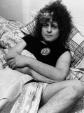 Marc Bolan Pop Singer in Bed 1976 Photographic Print