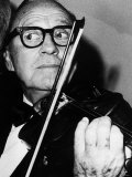 Jack Benny American Comedian Playing Violin, January 1971 Photographie