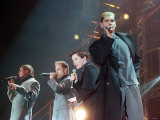 Shane Lynch of Pop Group Boyzone at the SSEC in Glasgow Lámina fotográfica