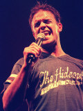 Robbie Williams on Stage at the SECC in Concert October 2000 Fotografie-Druck