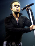 Robbie Williams in Concert in Birmingham, October 2000 Fotografie-Druck