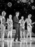 TV Presenter Des O Connor on Stage at the London Palladium During the Royal Variety Show Rehearsals Photographie