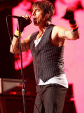 Red Hot Chili Peppers Headlining the Main Stage on Saturday Night at the Reading Festival Fotografie-Druck