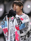 Red Hot Chilli Peppers Singing During the Live Earth Concert Held at Wembley Stadium Fotografie-Druck