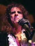 Alice Cooper Singer Live on Stage at the Barrowlands, Glasgow, June 1997 Fotografiskt tryck