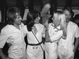 Pop Group Abba on Banks of the River Thames to Promote New Album Arrival Photographic Print