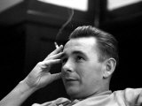 Derby Manager Brian Clough Ponders League Cup Morning After His Team's Success at Baseball Ground Photographic Print