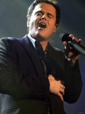 Donny Osmond Performing at the Odyssey Arena, February 2003 Photographie