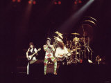 Queen Rock Group Freddie Mercury, Brian May, John Deacon and Roger Taylor Queen in Concert Lámina fotográfica