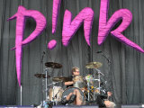 Pop Star Pink Performing at the V Festival at Hylands Park in Chelmsford, Essex Fotografisk tryk