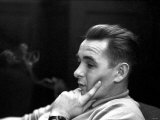 Derby Manager Brian Clough Ponders League Cup Morning After His Team's Success at Baseball Ground Fotografie-Druck