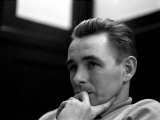 Derby Manager Brian Clough Ponders League Cup Morning After His Team's Success at Baseball Ground Fotografie-Druck