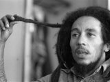Jamaican Reggae Singer and Song Writer Bob Marley Duing an Interview For the Dail Mirror Photographic Print