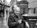 Actor Telly Savalas in London For a Few Days to Film Scenes in Film Called "Inside Out" Photographic Print