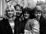 Abba Swedish Pop Band in the Studio, April 1974 Fotoprint