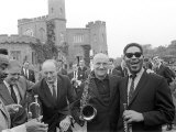 Jazz Man Dizzy Gillespie at Fort Belvedere Near Ascot Buck Clayton and Bud Freeman Photographie