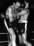 Henry Cooper Boxer Fighting Jose Urtain at Wembley, November 1970 Fotografisk tryk