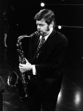 Tubby Hayes and Andre Previn at London Weekend TV Studios Show During Recording Lámina fotográfica