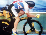 Chris Boardman Competing in the 4000 M Cycle Race at the Velladrome Lámina fotográfica Chris Boardman Competing in the 4000 M Cycle Race at the Velladrome Lámina fotográfica