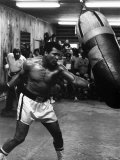 Muhammed Ali Boxer Training For the Fight with Leon Spinks Fotografie-Druck