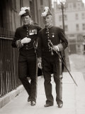 British Prime Minister Winston Churchill with Viscount Morley of Blackburn Photographie
