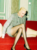 Brigitte Nielson Actress at a Press Conference in London Photographic Print
