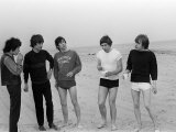 Rolling Stones Posing on Malibu Beach Photographie