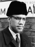 Converted Muslim and Former Spokesperson For Nation of Islam Movement Malcolm X Visiting Smethwick Fotografie-Druck
