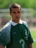 Robbie Williams Singer May 1998 Pop Star Playing in a Celebrity Football Match Photographie