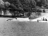 Donald Campbell World Speed Record on Land and Water in Bluebird on Coniston Water Photographie