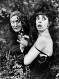Leslie Phillips Actor with Actress Catherine Feller in Scene from the Film 