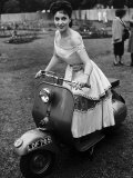 Gina Lollobrigida Actress on a Scooter Photographic Print